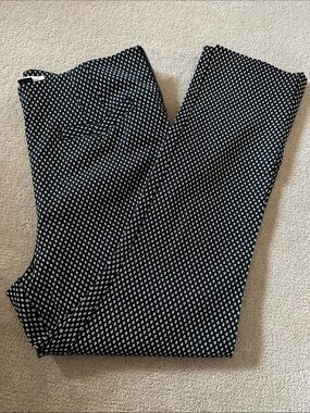 Anthropologie Black Pants with White Dot Print!